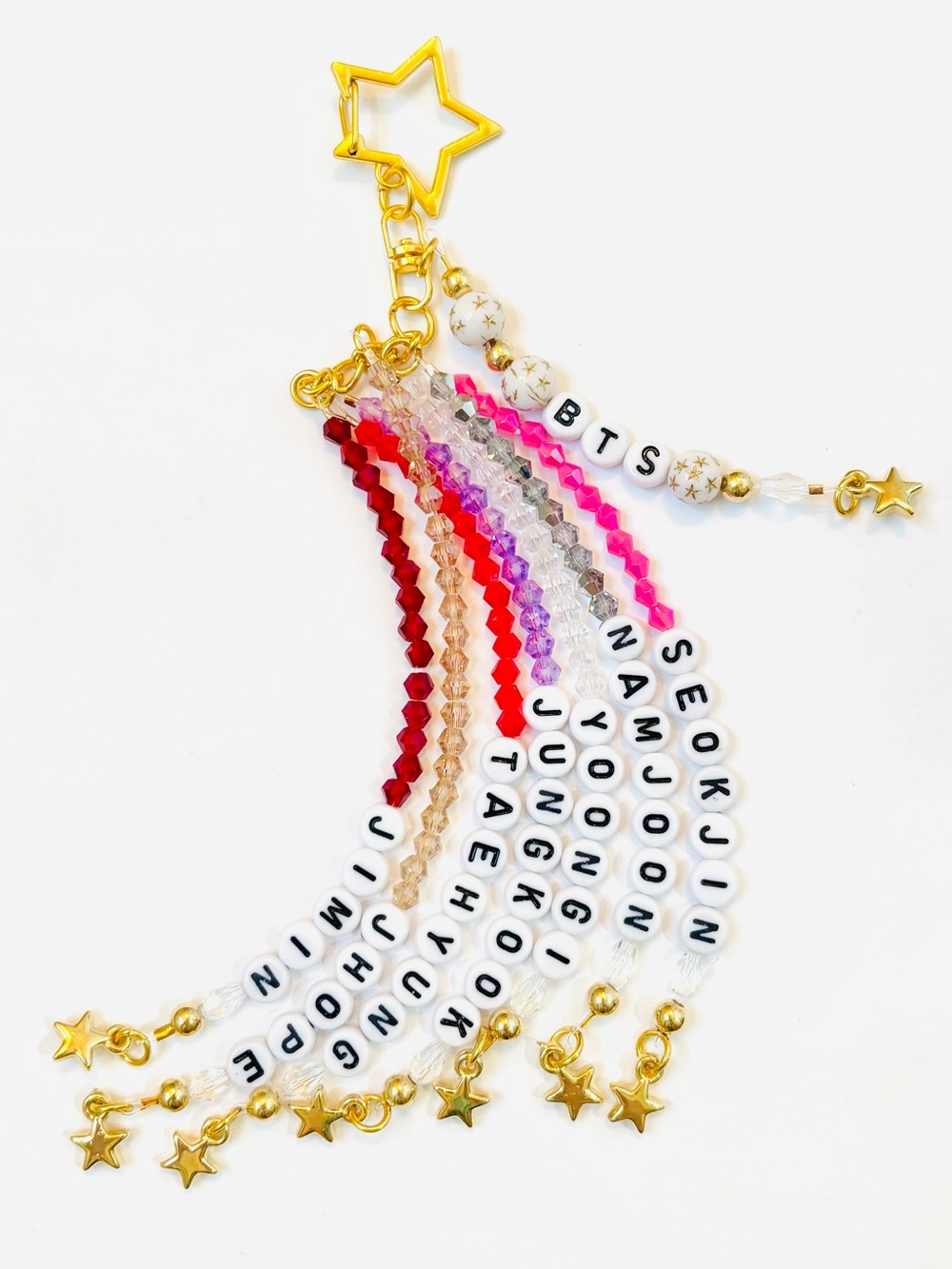 BTS ARIRANG MEMBER VINYL COLOR ALL MEMBER DANGLE KEYCHAIN